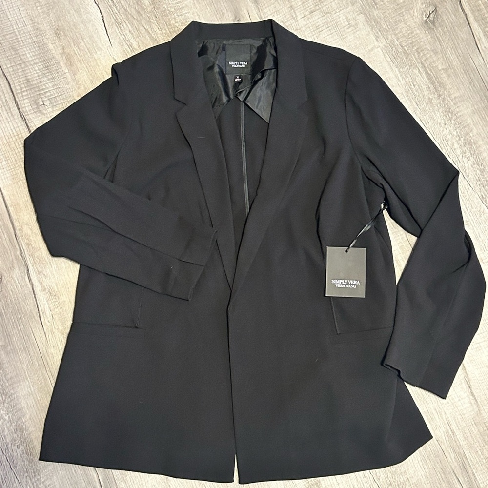 Simply Vera Vera Wang Black Blazer